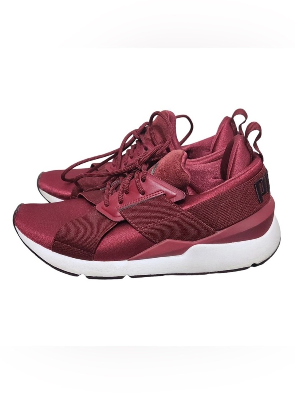 PUMA Ignite Running Shoes Womens US 8  Red Lace Up Low Top Athletic Sneakers